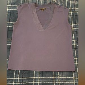 Banana republic blue tank, V-neck with panel details